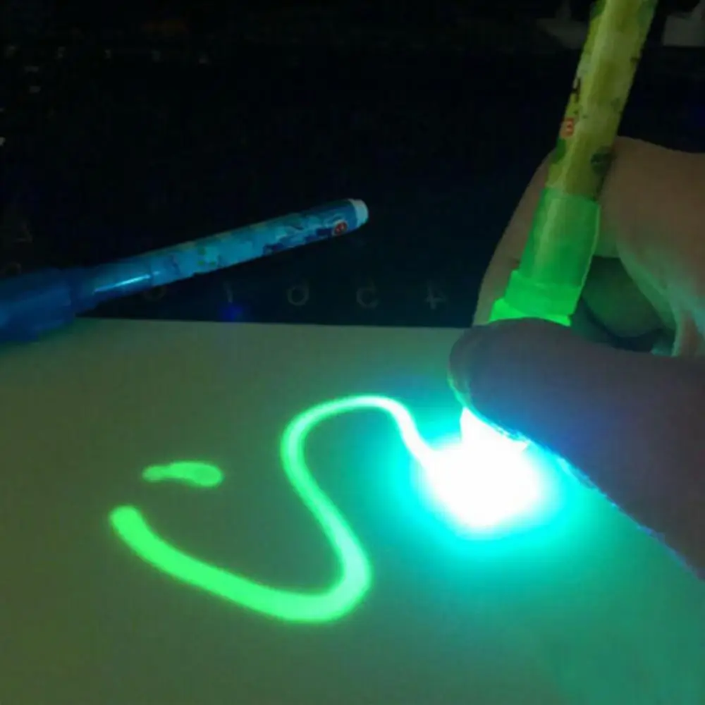 Детская флуоресцентная доска для рисования волшебная доска с светильник для рисования забавная развивающая игрушка в подарок