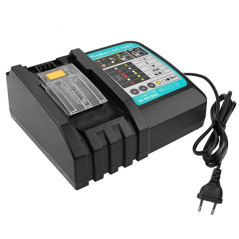 EU Makita DC18RCT электроинструменты 14,4 в 18 в литий-ионные аккумуляторы заменить 3A быстрое зарядное устройство - Цвет: EU