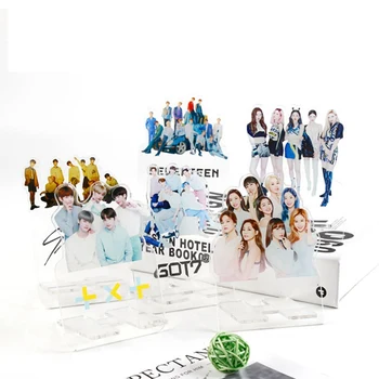 

New Fashion Kpop TXT Straykids Twice Acrylic Stand Action Figure Doll Seventeen ITZY GOT7 Standing Action Table Decor