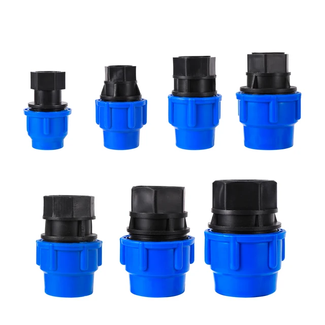 1/2 "3/4" 1 "1" 1,2 "1,5" Női Szálkonverzió 20/25/32/40/50 Mm Pe Cső Gyors Csatlakozás Ízületi Öntözőcső Illesztése
