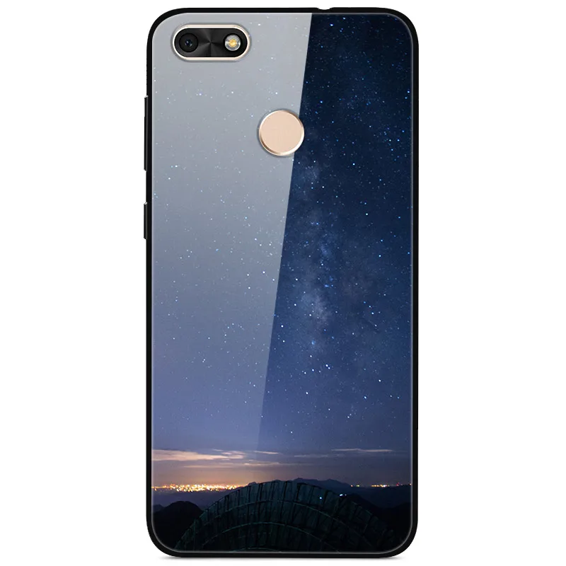 17 Для Huawei P9 Lite Mini чехол из закаленного стекла, планета космос, чехол из стекла для Huawei NOVA Lite, чехол Y6 Pro - Цвет: 17