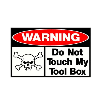 

Dawasaru Do Not Touch My Tool Box Warning Car Stickers Waterproof Decals Truck Motorcycle Auto Accessories PVC,16cm*9cm