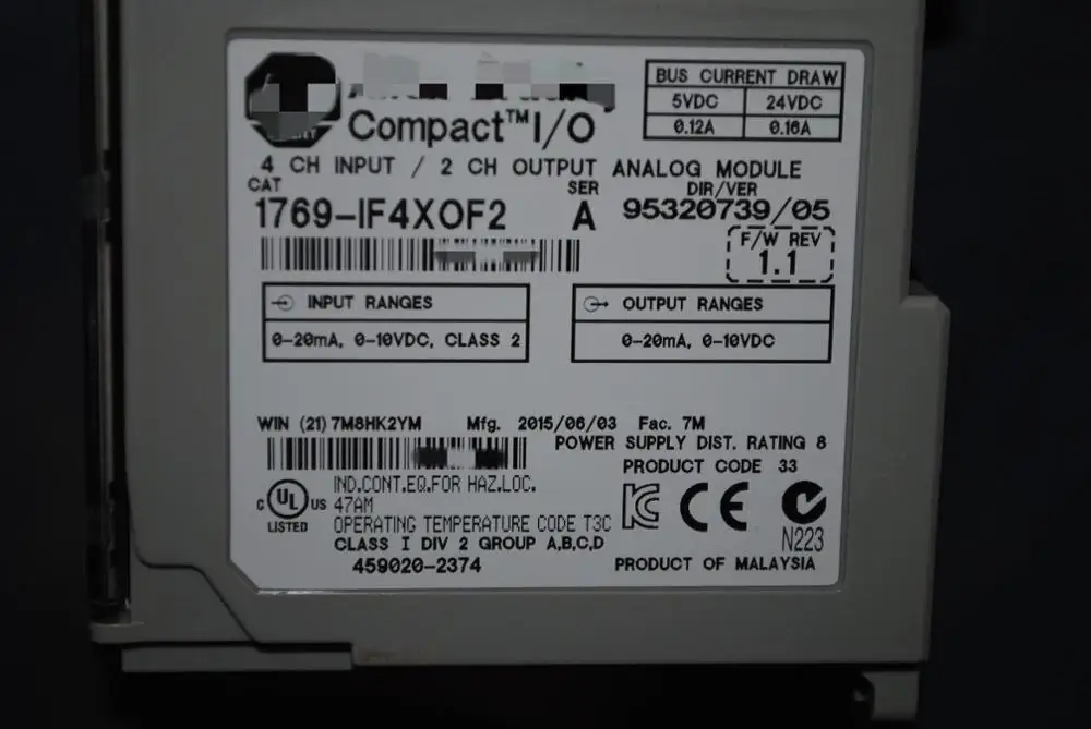 1769-IF4XOF2 CompactLogix 6 модуль