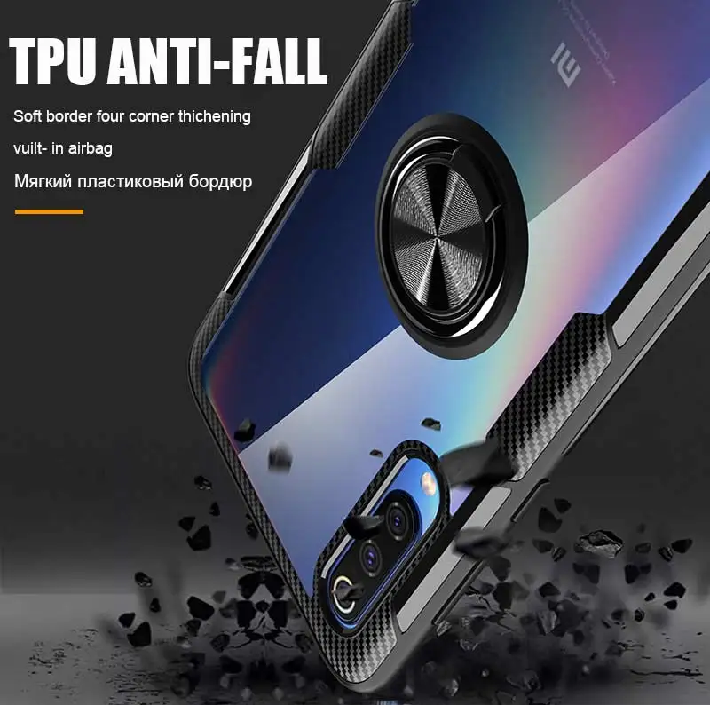 Противоударный Magentic чехол для телефона для Redmi Note 7 Note 7 8 5 k20 pro Чехол Кронштейн кольцо чехол для Xiaomi 8 Lite 9 se силиконовый мягкий чехол