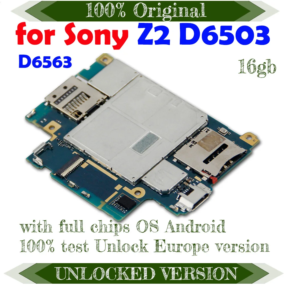 Системные платы для Sony Xperia Z2 L50W D6503 100% оригинальные разблокированные материнская
