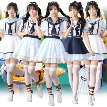 

Anime Love Live! Kousaka Honoka Umi Sonoda Medieval Dress Cosplay Sailor Costume Love Live Start dash!! Minami Kotori Cosplay