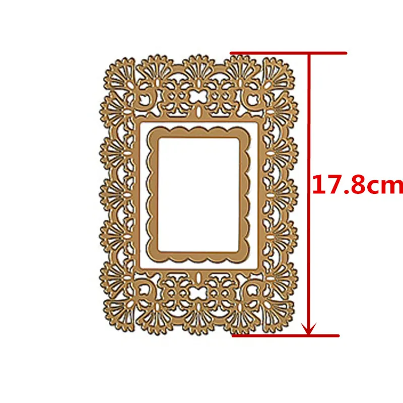 Новые ретро Прямоугольные рамки Необычные края границы металлические режущие штампы для скрапбукинга и открыток «сделай сам» поделки - Цвет: Picture 4
