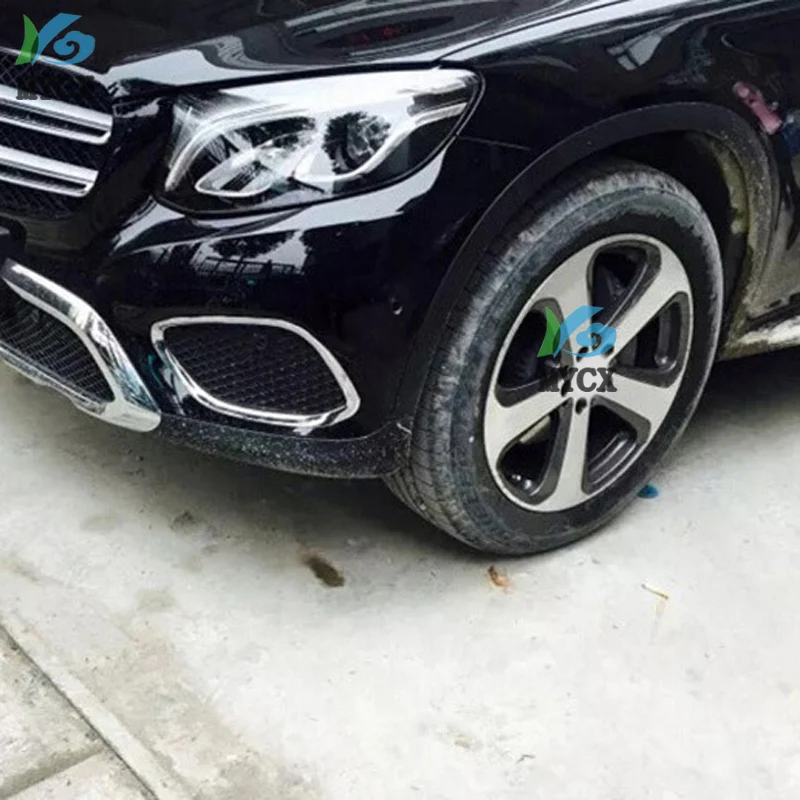 Для Mercedes Benz класса GLC X253 GLC200 GLC250 GLC300- ABS Автомобильная передняя противотуманная фара крышка Накладка аксессуары для автомобиля-Стайлинг