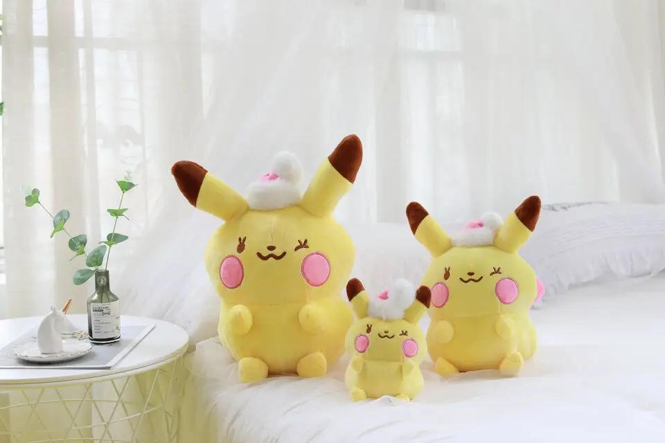 Такара TOMY Покемон каваи Пикачу Eevee плюшевые игрушки прекрасный мультфильм мягкие диван подушка кукла милый подарок для девочки подарок