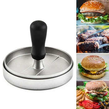 

Hamburger Press Aluminum Burger Press Durable Hamburger Maker Non-stick Beef Patty Maker Burger Mold Meat Press BBQ Kitchen Tool