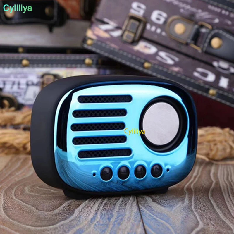 20 шт. Новое поступление мини портативный Bluetooth динамик гальванический Ретро беспроводной стерео динамик Bluetooth V4.2 саундбокс
