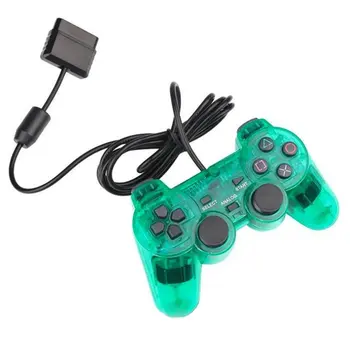 

Wired Controller Gamepads For Sony PS2 Playstation2 Dual Shock Console Video Game Joystick Gamepads Long Cable Joypad dropship