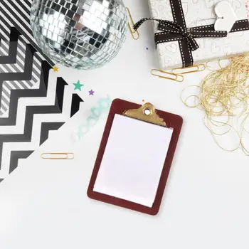 

Originaltree Mini Clip Board Lovely Paper Clipboard Holder Kawaii Dollhouse Kids For Kids Paper Accessories Toy House Minia Q6J3