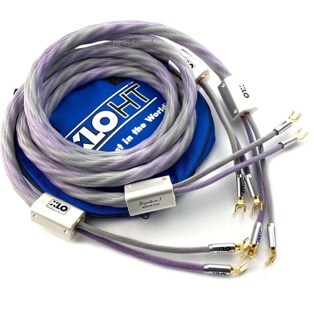 $298.8 HiFi Audio Line XLO Signature 3 Speaker Cable Gold Plated Biwire Speaker Wire Banana / Spade Plug