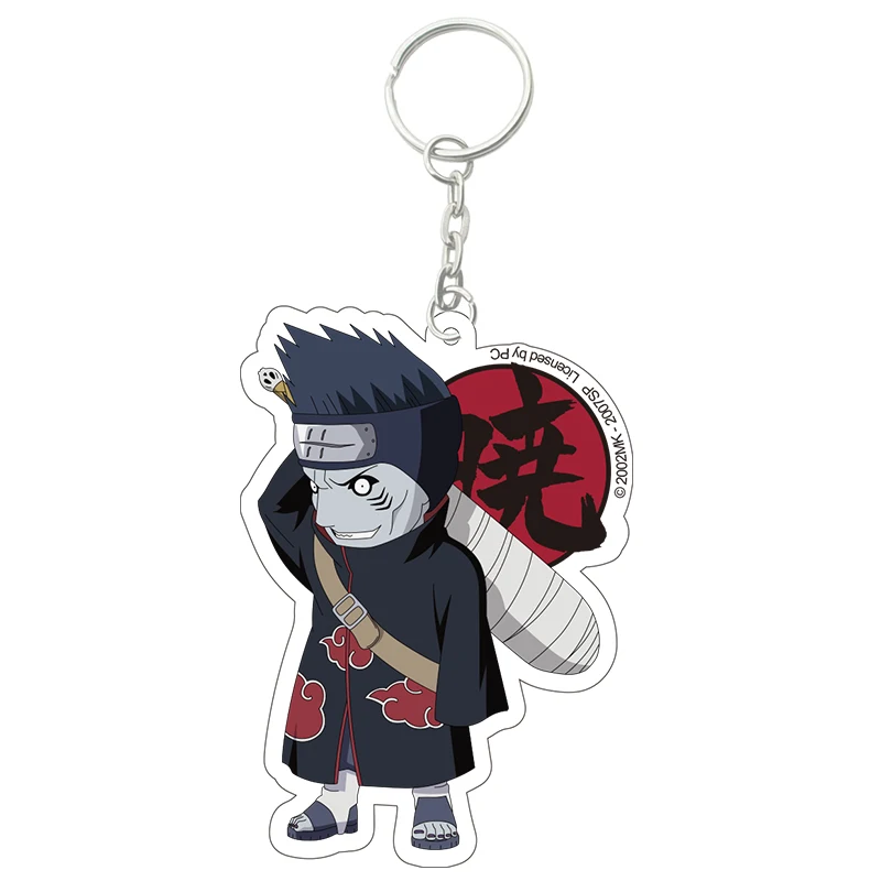 Anime NARUTO Akatsuki Uchiha Itachi Cosplay Props Pein Pain Sasori Konan Deidara Kisame Kids Adult PVC Keychain Pendant Toy New - Цвет: E