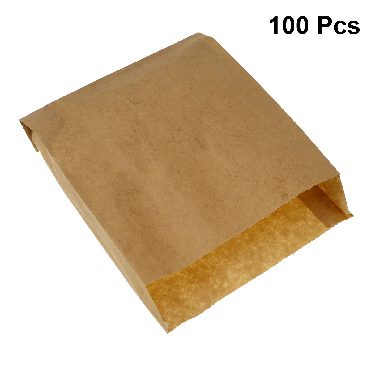 

100pcs Kraft Paper Bag For Food Packing Paper Bags Oil Proof Kraft Paper Bags For Packing Snacks Candy Cookies Party Treat Bags