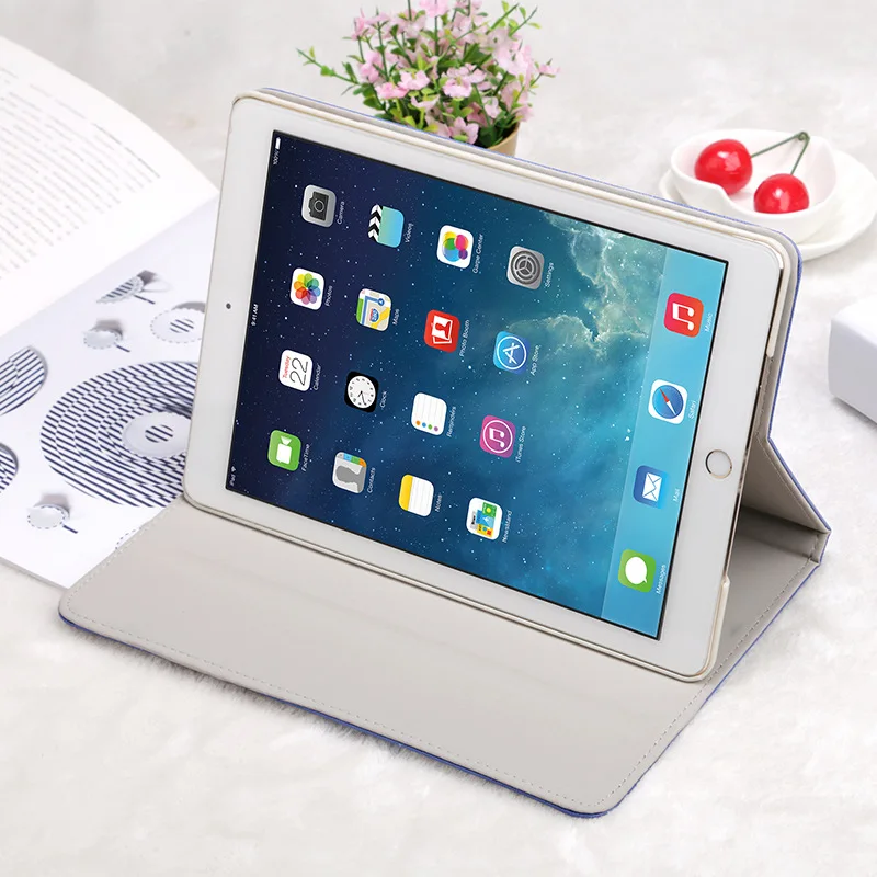 GKK из искусственной кожи чехол для iPad Mini 4 3 2 1 Air 2 Чехол окрашенный трехслойный Стенд АВТО спящий умный ПК задняя крышка для iPad Air 2 Чехол