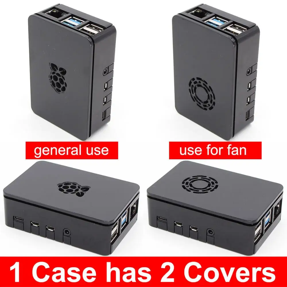 Оригинальная модель Raspberry Pi 4B PI 4B 1 ГБ/2 ГБ/4 Гб комплект: плата+ теплоотвод+ адаптер питания+ чехол+ 32 Гб SD+ HDMI кабель