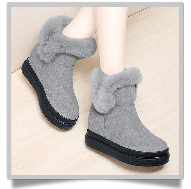 SWYIVY/обувь на танкетке из микрофибры; Chaussure Femme; женские зимние ботинки года; женская зимняя обувь; женские ботильоны; Размеры 35-40