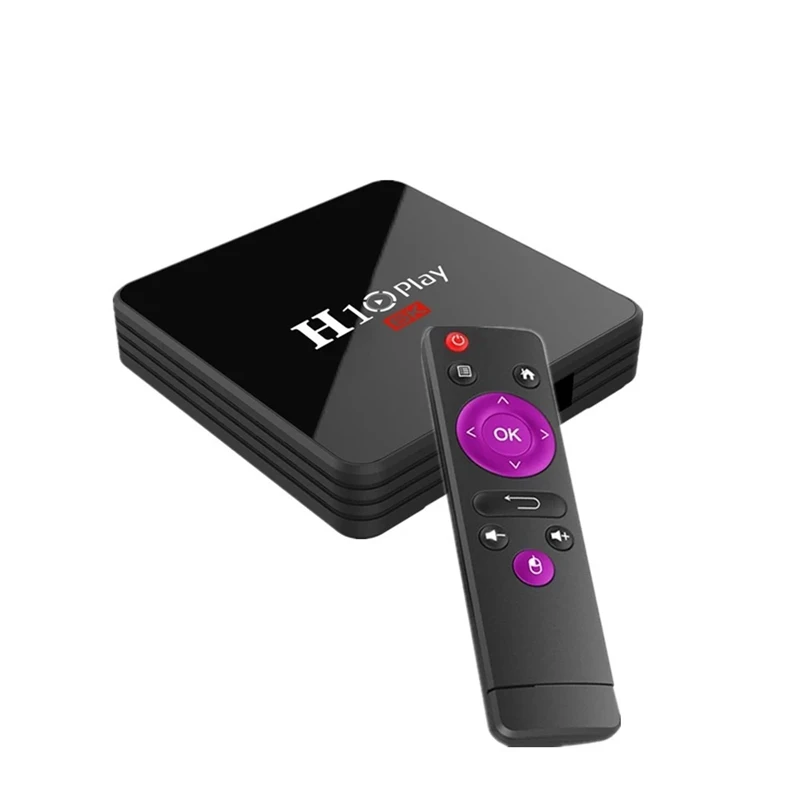 H10 PLAY Smart TV Box Android 9.0 Allwinner H6 Cortex-A53 Quad Core 64 Bit 4GB RAM/32GB ROM 2.4G WiFi Support TF Card H.265 Deco
