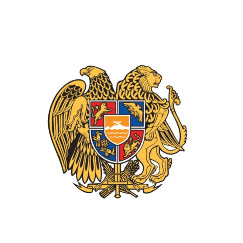 

Personality Cover Scratches Waterproof Armenia Flag Coat of Arms Decal KK Vinyl Anti-UV Motorcycle Accessories Car Stickers PVC