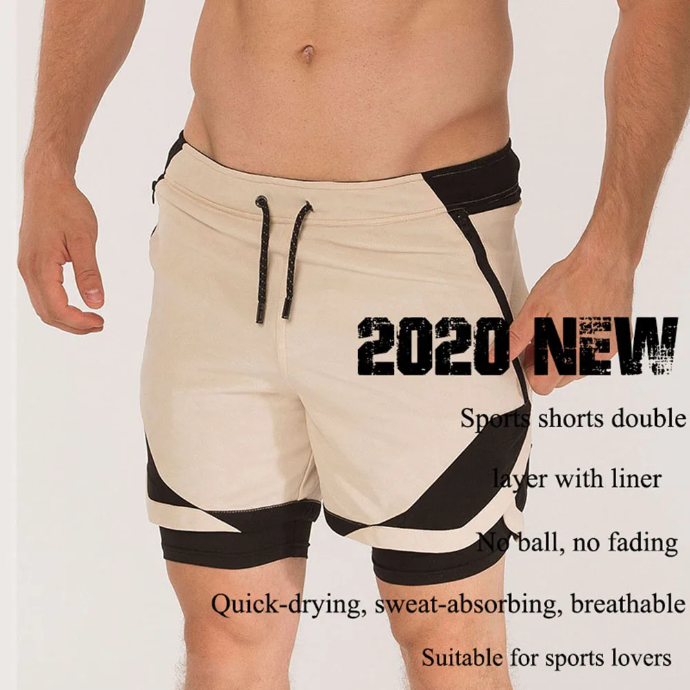 

2020 Summer New Men's Casual Sports Shorts Fitness Quick-Drying Training Five-Point Pants Running Fitness Pants