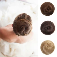 XUANGUANG Synthetic Wig Bun Extension Clip In Hair Donut Band/Grab Clip Wig Claw Clip Hair Suitable For Daily Wear By Ladies