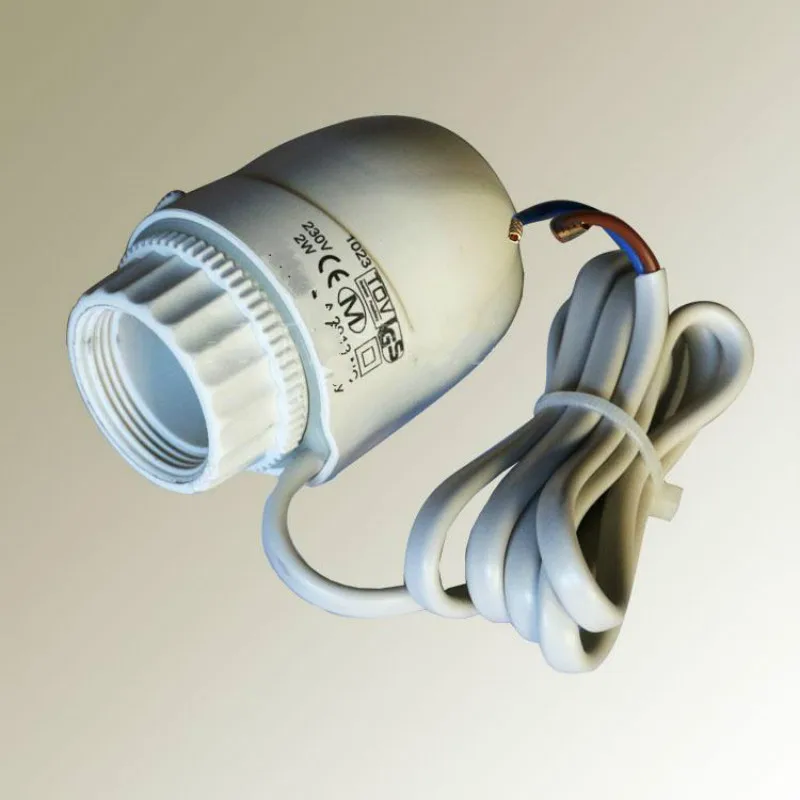M28X1.5 220 V NC Электрический термопривод головки клапана для термостат многообразие напольного отопительный радиатор нормально закрытый