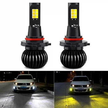 

2 Pieces 9005 9006 HB3 Super Bright LED Fog Light Bulb Auto Car Daytime Running Lights Bulbs Turning Parking Lamp 12V Yellow