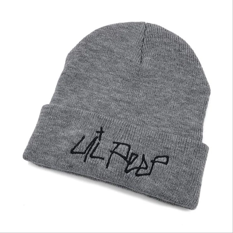 Lil Peep Beanie с вышивкой xxxtentacion Love lil. peep Мужская и женская вязаная шапка вязанные шапочки Skullies теплая зимняя унисекс Лыжная хип-хоп шапка