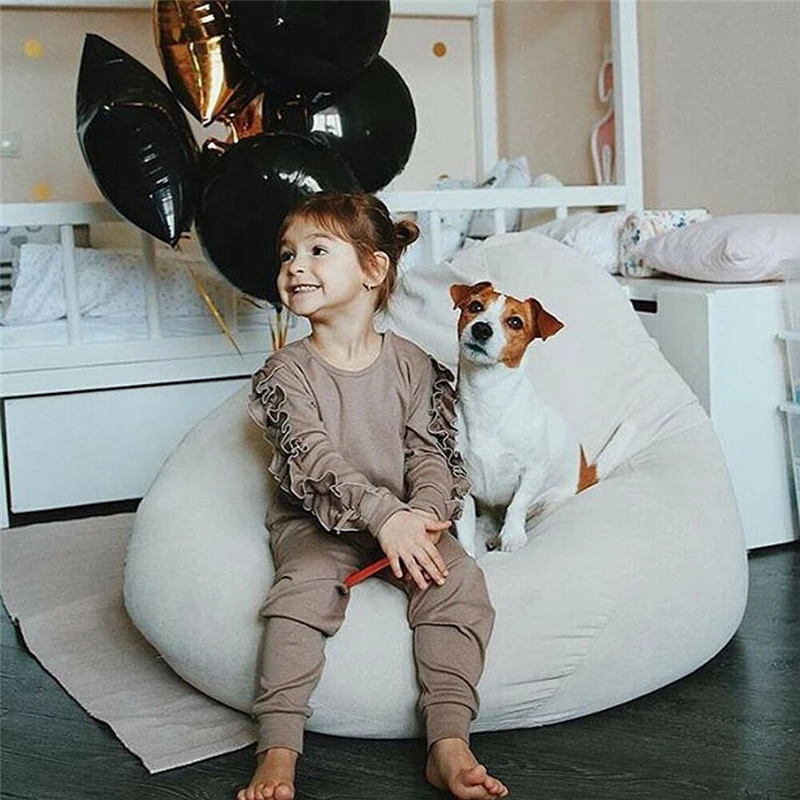 2pcs Toddler Baby Girls Kids Cotton Sets Autumn Winter Cotton Warm T-shirt Tops+Long Pants Leggings Outfit Clothes Set