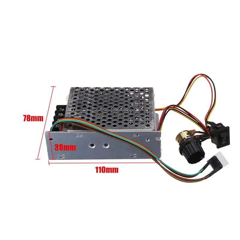 DC10-50V 60A 3000W Реверсивный контроллер скорости двигателя постоянного тока PWM Управление 12V 24V 36V 48V вперед-стоп-сигналами разворота тормозной цифровой Дисплей