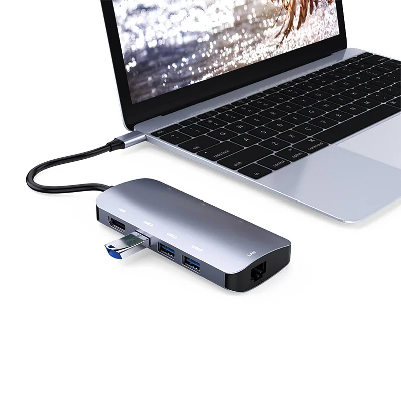 Тип C к HDMI адаптер портативный многоцелевой для ноутбука мобильного телефона домашнего офиса HSJ-19