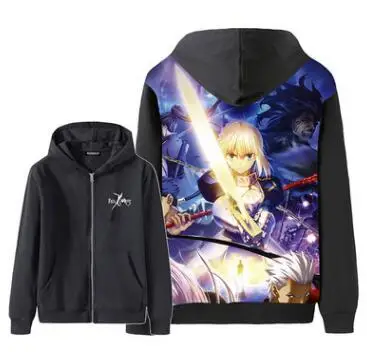 Fate stay night Судьба Ноль судьба Толстовка "Saber" Арчер косплей костюм, унисекс с капюшоном куртка с капюшоном толстовки - Цвет: 8
