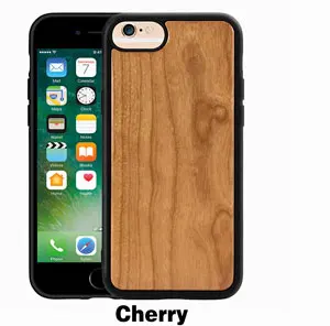 Cherry Ореховый бамбук Palisander Вишневое Дерево чехол для телефона для IPhone 6 6S 7 8 Plus 11 Pro Max X XS Mar XR - Цвет: Cherry