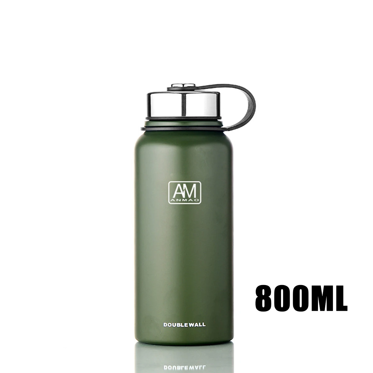 Green 800ml 610/800/1100/1500 мл 304 Нержавеющая сталь кофе кружки изолированный 8th пол Термокружка термос, литий-полимерные Кофе кружка - Цвет: Green 800ml