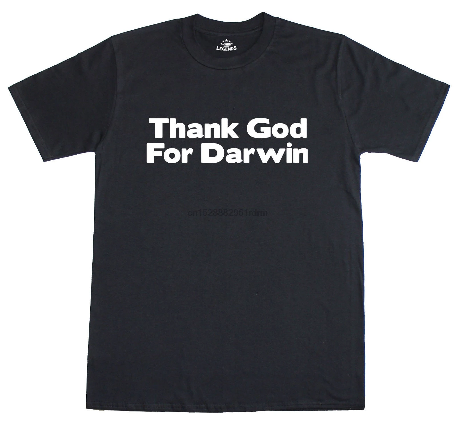 Thank God For Darwin Evolution Science Funny Mens Loose Fit Cotton T