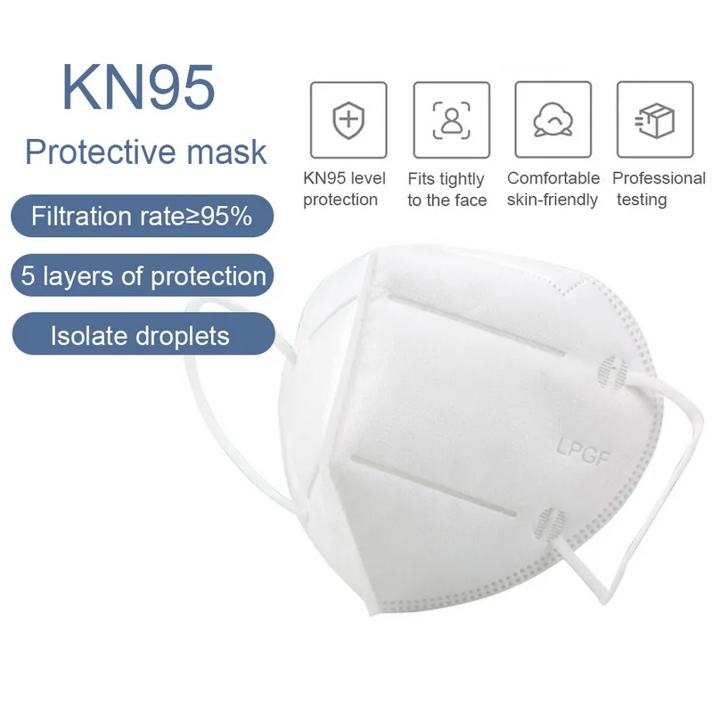 

Disposable Protective Mask 5 Layers Dustproof Facial Protective Cover Masks Maldehyde Prevent bacteria Masks