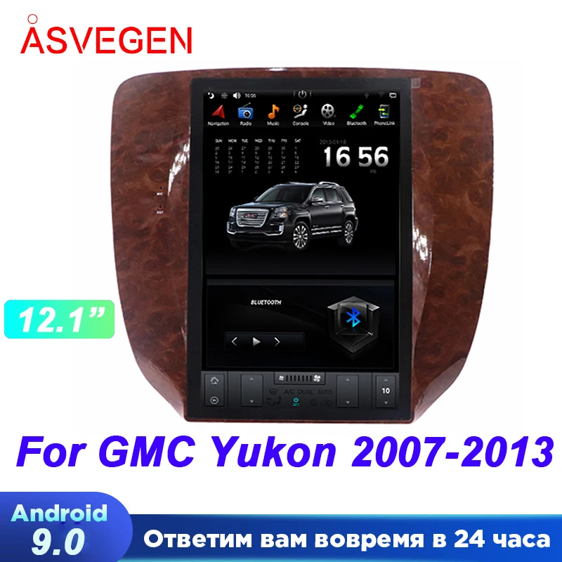 

12.1" Tesla Android 9.0 Car Multimedia Player For GMC Yukon 2007-2013 With Car GPS Audio Radio Stereo WIFI Hhead Unit