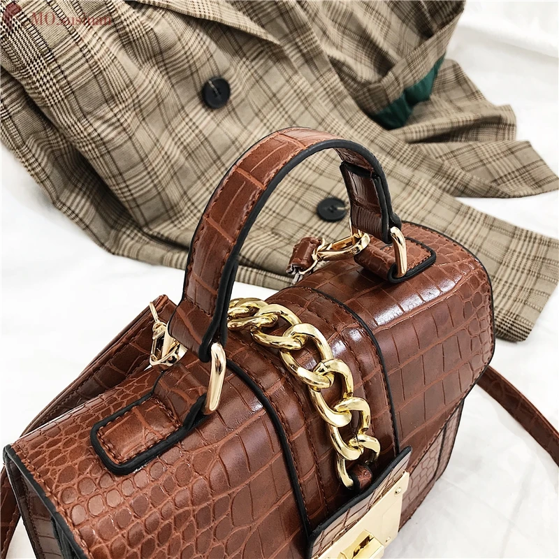 Women Bag Female Leather Handbags Small Messenger Bag Chain Flip Tote Crossbody Bags for Women Vintage Shoulder Bag Bolsos