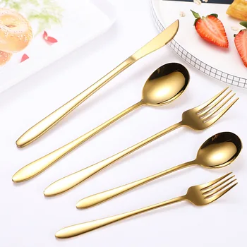 

Dinnerware Set 18/10 Black Stainless Steel Cutlery Knife Fork Spoon Tableware Kitchen Restaurant Wedding Party Silverware Gift