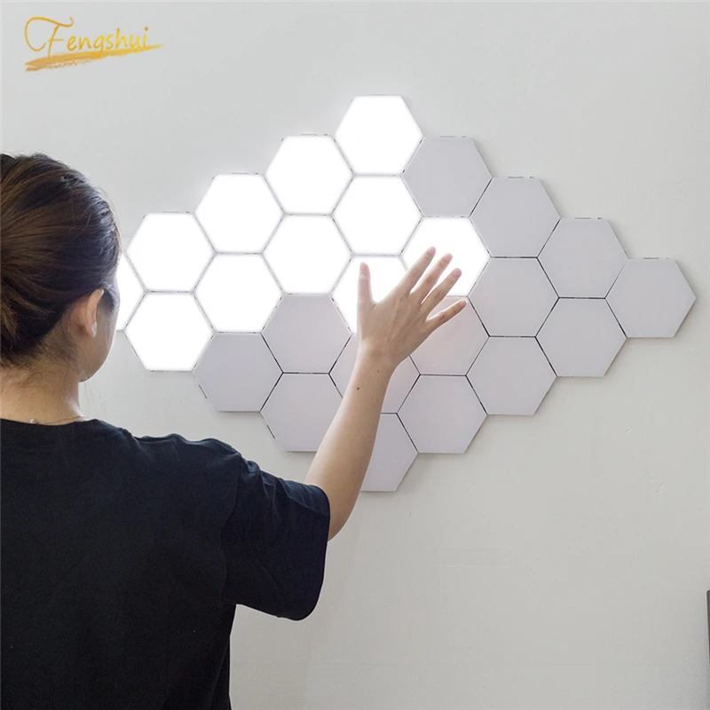 US $4.89 Modern LED Night Light Quantum Lamp Modular Touch Light Touch Sensitive Lighting LED Night Light Magnetic DIY Indoor Decoration
