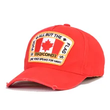 Бейсбольная кепка в виде кленового листа DSQ2 с буквенным принтом высокого качества для мужчин и женщин, Кепка с логотипом на заказ, Кепка для мужчин и женщин