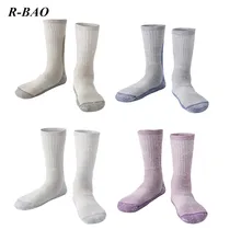 A0NIJIE R-BAO зима унисекс мода утолщенный длинный лыжный носок дышащая влагопоглощающая шерсть теплые взрослые альпинистские носки