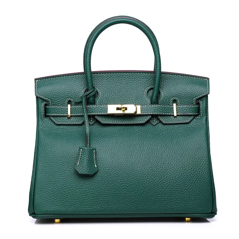 10 Dark green Новая натуральная кожа сумка роскошный дизайн первый слой воловья кожа Стильная галька платиновая сумка женская сумка на плечо - Цвет: 10 Dark green