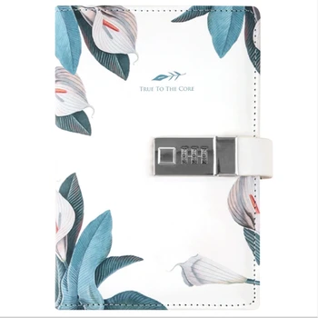 

Notepad Sub-Notebook Diary with Lock Hand Book Password Lock Notebook Travel Planner Journal Student Girl Code Lock Note Books O