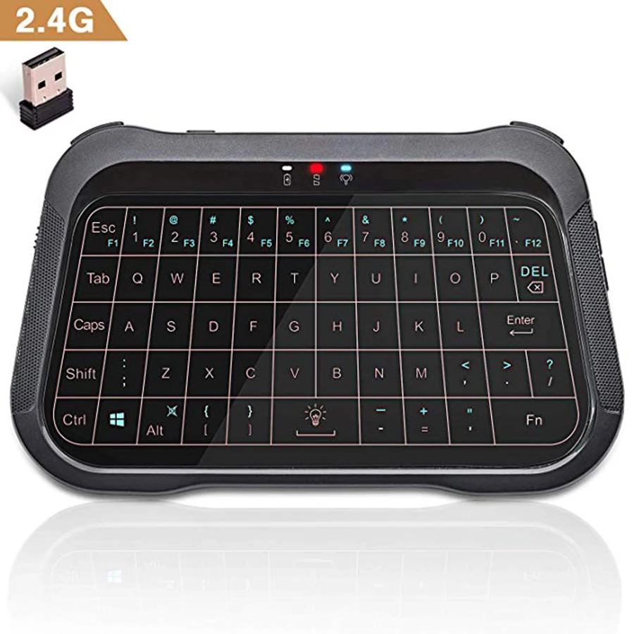 

Satxtrem 2.4Ghz Backlit Mini Wireless Keyboard Full Screen Mouse Touchpad Air Remote Mouse Combo For Android TV Box/Laptop/PC