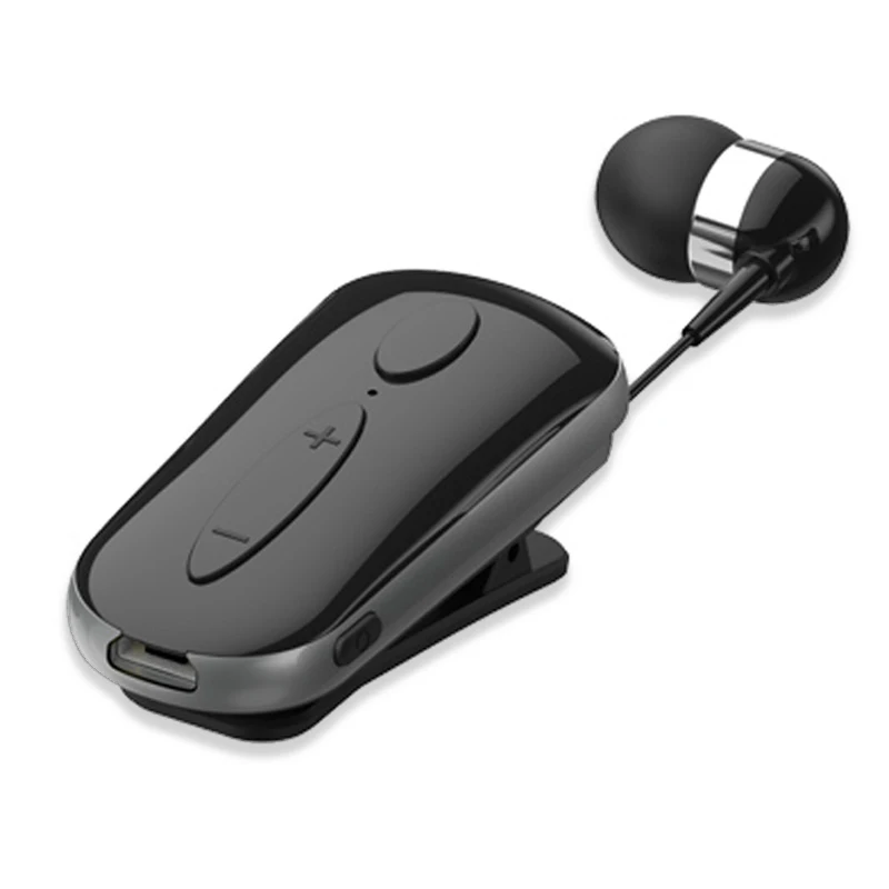 K36 Pull Cord Retractable Lavalier Earplugs Business Universal Bluetooth Headset Super Small Invisible