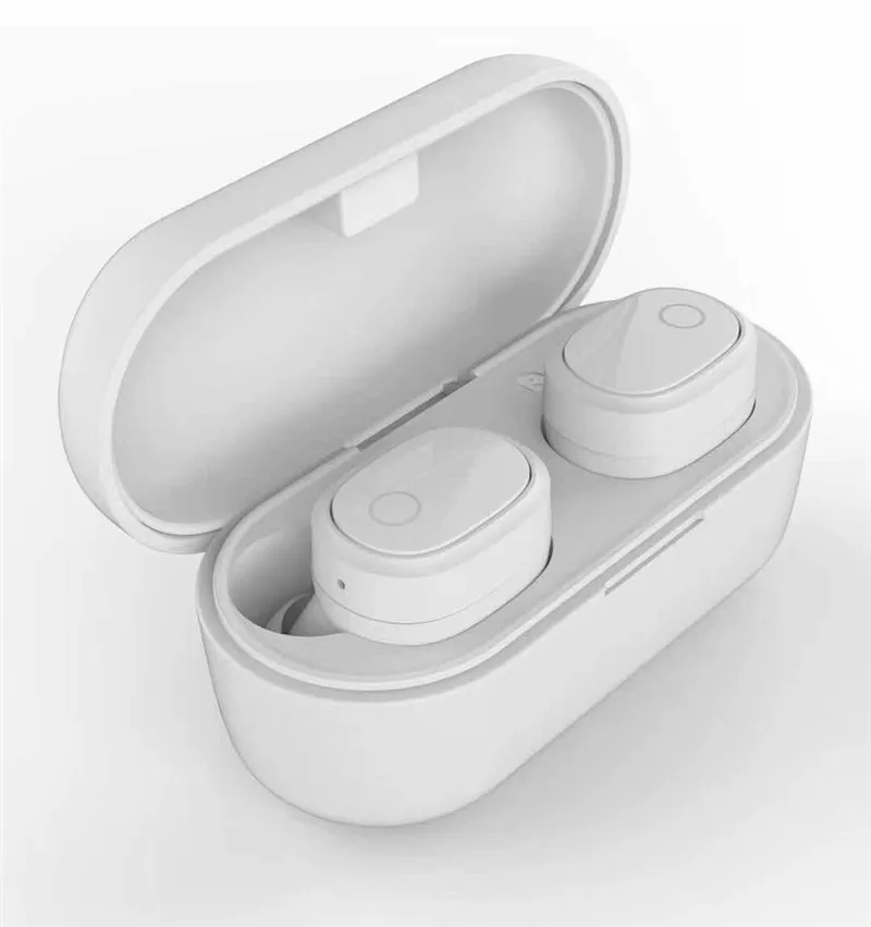 Оригинальные спортивные мини беспроводные TWS наушники A7, Bluetooth V5.0, наушники-вкладыши с микрофоном, наушники-вкладыши для iPhone, Android, Earpod - Цвет: Белый