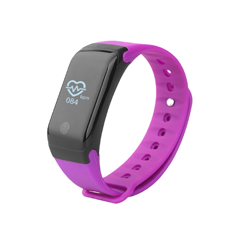 ONEMIX умный браслет 3 цвета AMO светодиодный экран H10 Smartband фитнес-шейкер Bluetooth Спорт водонепроницаемый смарт-браслет - Цвет: Purple-H10